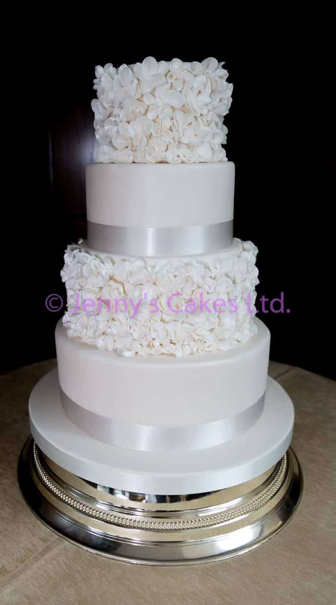 Wedding Cake with Sugar ruffles