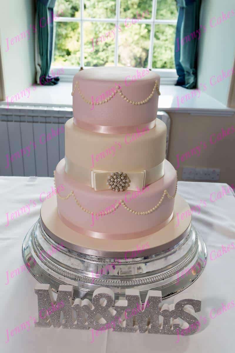 Soft Pink Wedding Cake