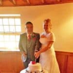 Gretna Green Wedding cake with couple